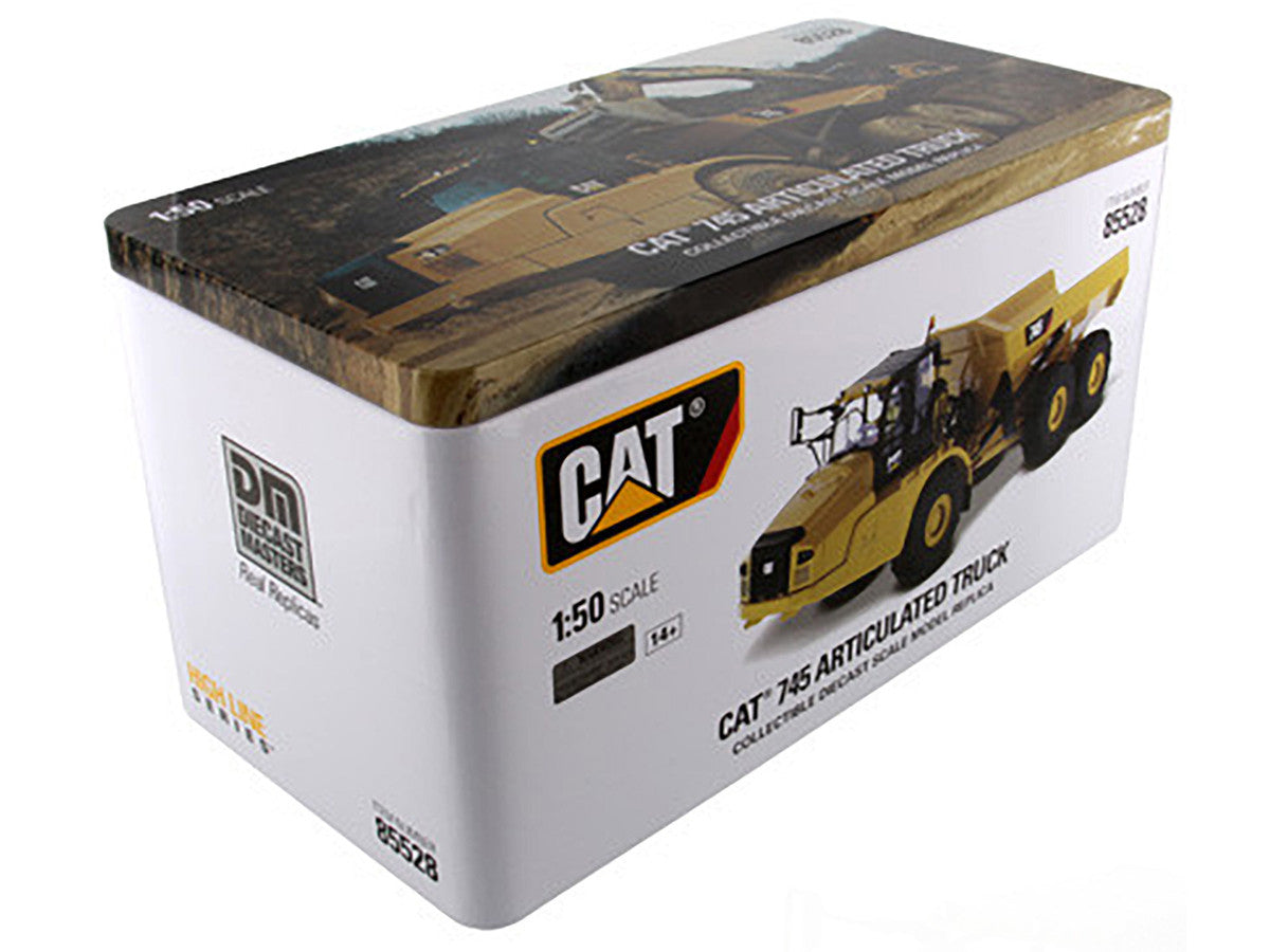 CAT Caterpillar 745 Articulated Dump Truck with Removable Operator "High Line" Series 1/50 Diecast Model by Diecast Masters-2