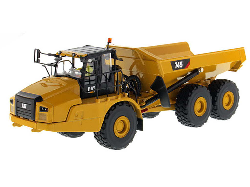 CAT Caterpillar 745 Articulated Dump Truck with Removable Operator "High Line" Series 1/50 Diecast Model by Diecast Masters-1