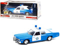 1974 Dodge Monaco Blue and White CPD "Chicago Police Department" (Illinois) "Hot Pursuit" Series 1/24 Diecast Model Car by Greenlight-0