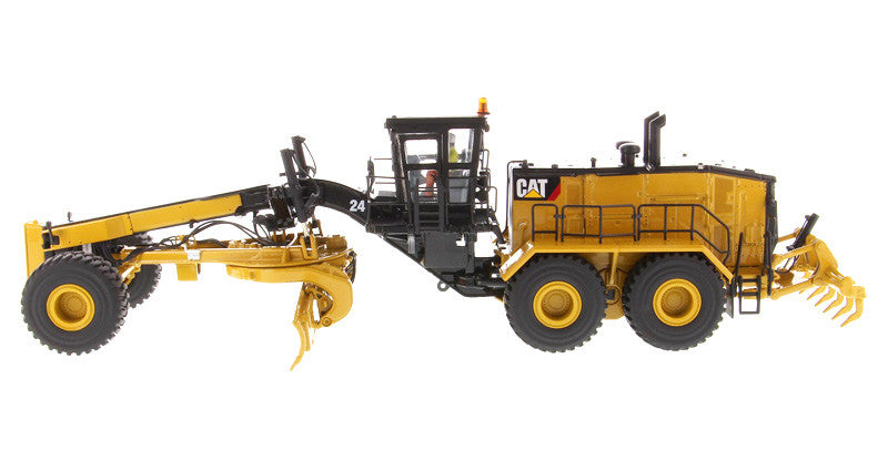 CAT Caterpillar 24 Motor Grader with Operator High Line Series 1/50 Diecast Model by Diecast Masters-1