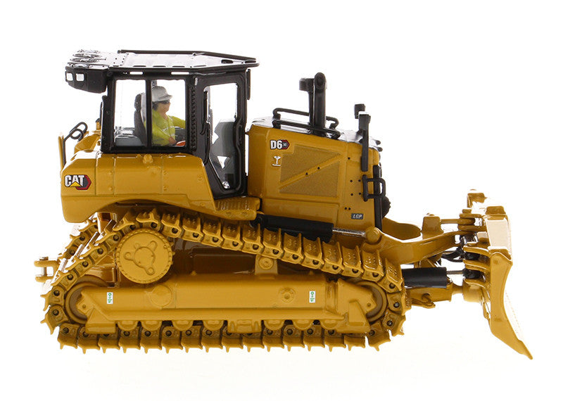CAT Caterpillar D6 XE LGP Track Type Tractor Dozer with VPAT Blade and Operator "High Line" Series 1/50 Diecast Model by Diecast Masters-2