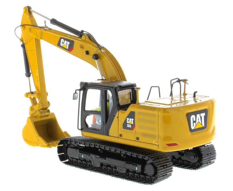 CAT Caterpillar 323 Hydraulic Excavator with Operator Next Generation Design "High Line Series" 1/50 Diecast Model by Diecast Masters-2