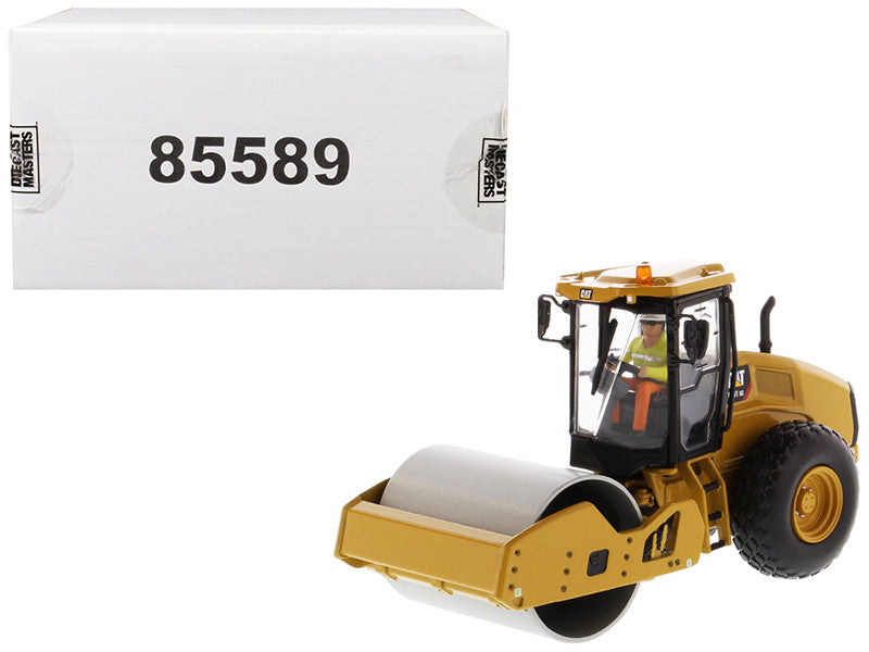 CAT Caterpillar CS11 GC Vibratory Soil Compactor with Operator "High Line Series" 1/50 Diecast Model by Diecast Masters-0