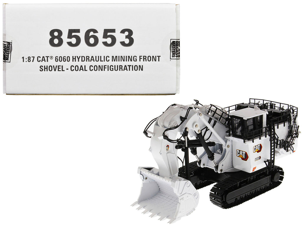 CAT Caterpillar 6060 Hydraulic Mining Front Shovel Coal Configuration White "High Line Series" 1/87 (HO) Scale Diecast Model by Diecast Masters-0
