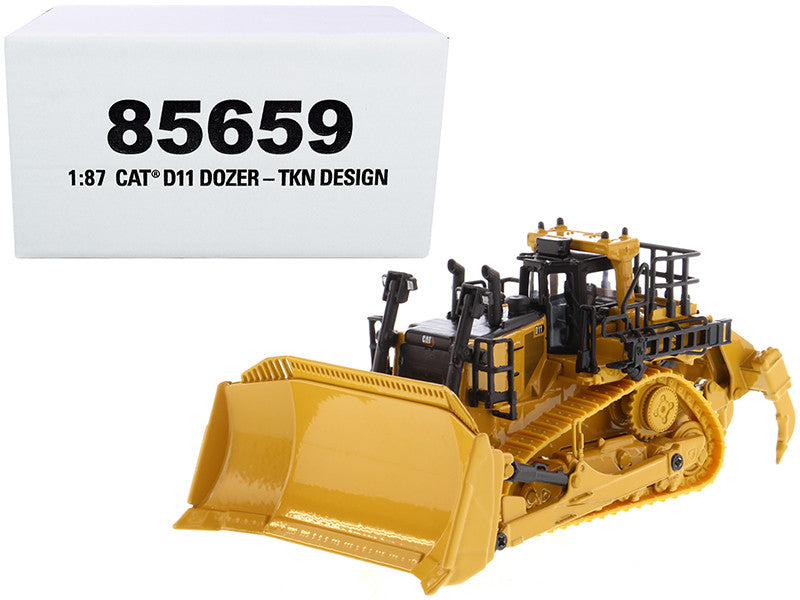CAT Caterpillar D11 Track-Type Tractor Dozer TKN Design "High Line" Series 1/87 (HO) Scale Diecast Model by Diecast Masters-0