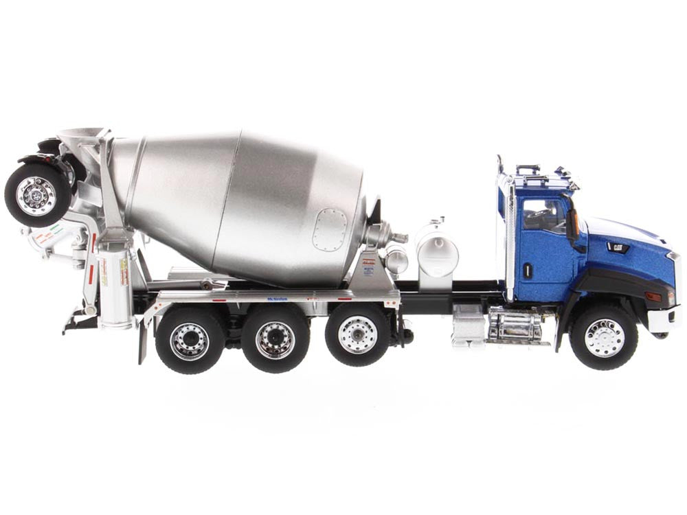 CAT Caterpillar CT660 Day Cab Tractor with McNeilus Concrete Mixer Truck Blue Metallic 1/50 Diecast Model by Diecast Masters-2