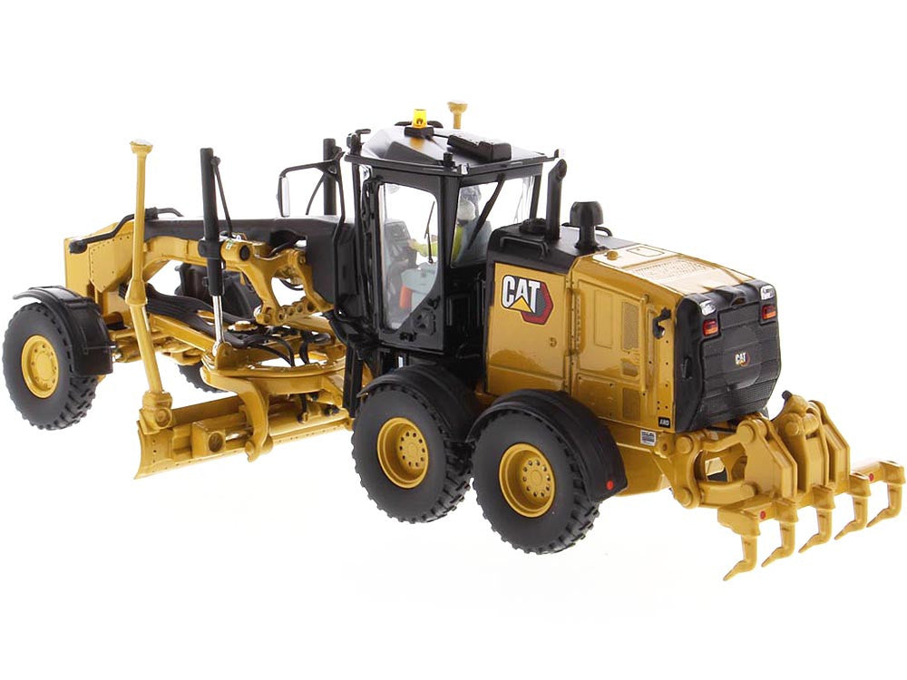 CAT Caterpillar 150 Motor Grader with Operator "High Line Series" 1/50 Diecast Model by Diecast Masters-3
