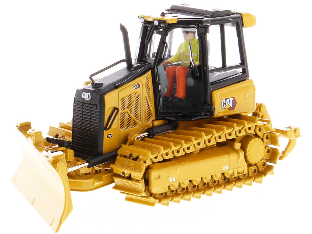 CAT Caterpillar D3 Track Type Dozer with Operator "High Line" Series 1/50 Diecast Model by Diecast Masters-1