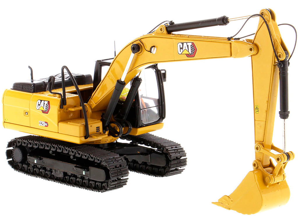CAT Caterpillar 320 GX Hydraulic Excavator with Operator "High Line" Series 1/50 Diecast Model by Diecast Masters-1