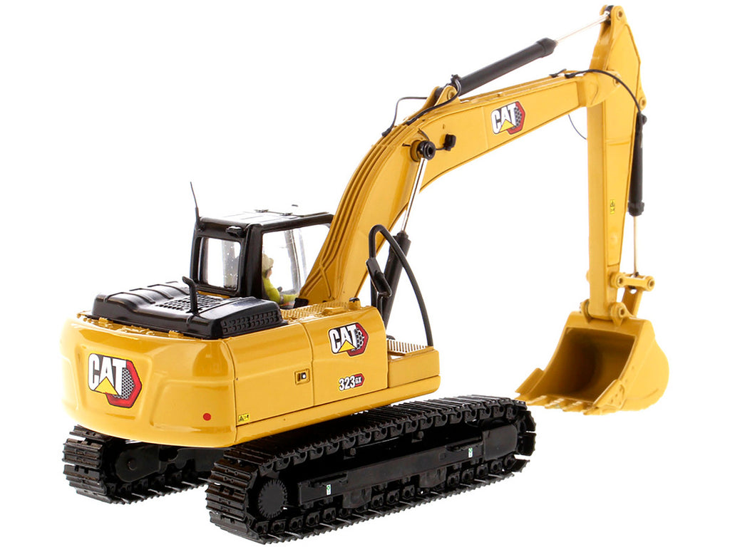 CAT Caterpillar 323 GX Hydraulic Excavator with Operator "High Line" Series 1/50 Diecast Model by Diecast Masters-1