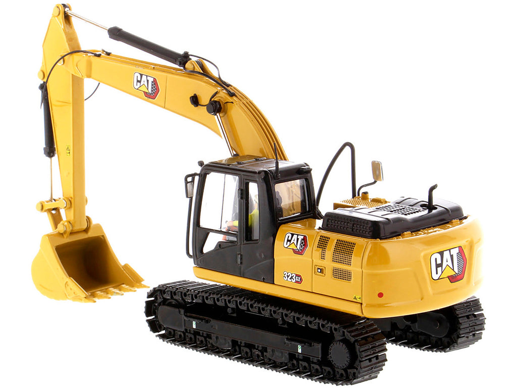CAT Caterpillar 323 GX Hydraulic Excavator with Operator "High Line" Series 1/50 Diecast Model by Diecast Masters-2