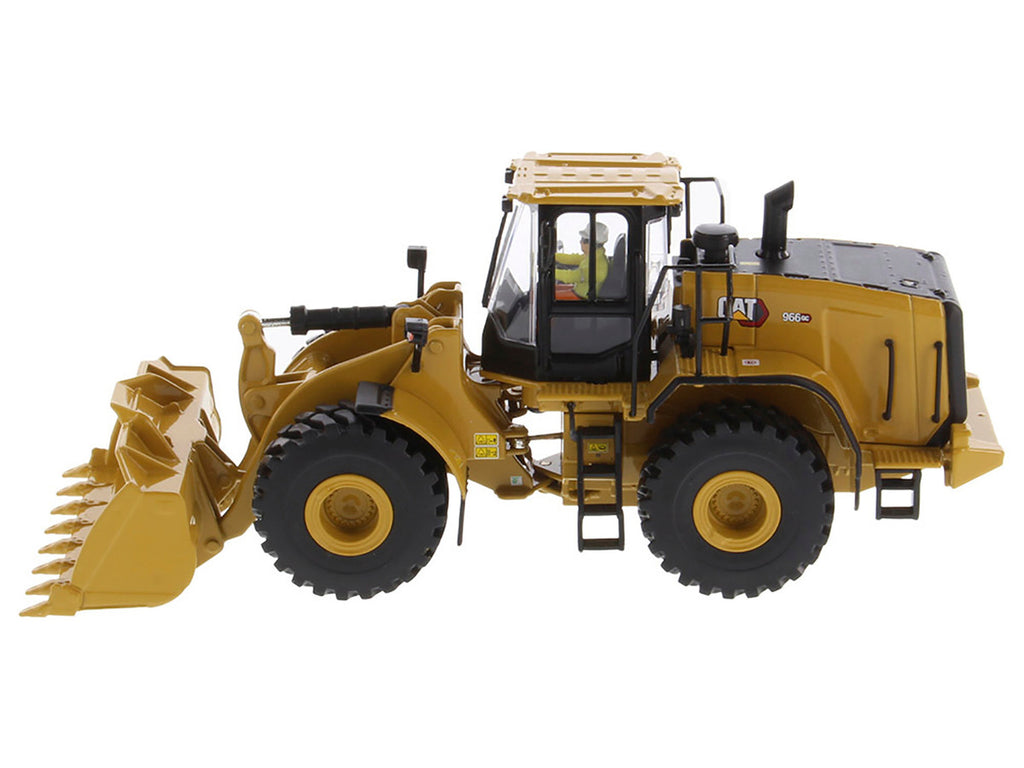 CAT Caterpillar 966 GC Wheel Loader Yellow with Operator "High Line Series" 1/50 Diecast Model by Diecast Masters-1