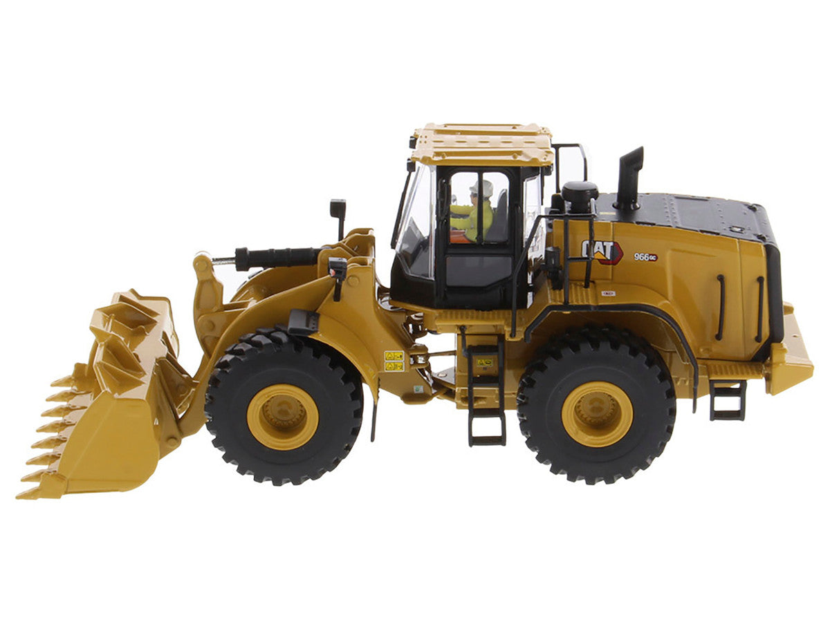 CAT Caterpillar 966 GC Wheel Loader Yellow with Operator "High Line Series" 1/50 Diecast Model by Diecast Masters-1
