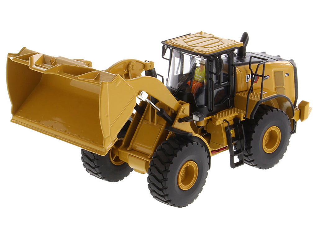CAT Caterpillar 972 XE Wheel Loader Yellow with Operator "High Line Series" 1/50 Diecast Model by Diecast Masters-2