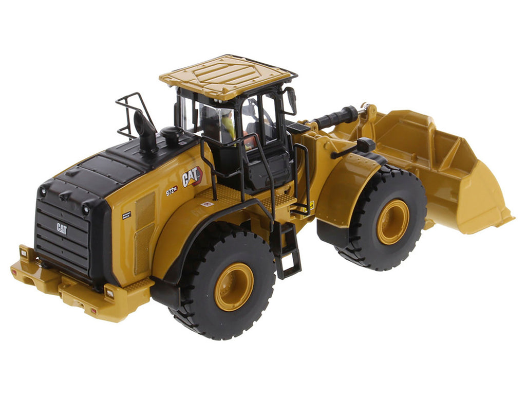 CAT Caterpillar 972 XE Wheel Loader Yellow with Operator "High Line Series" 1/50 Diecast Model by Diecast Masters-3