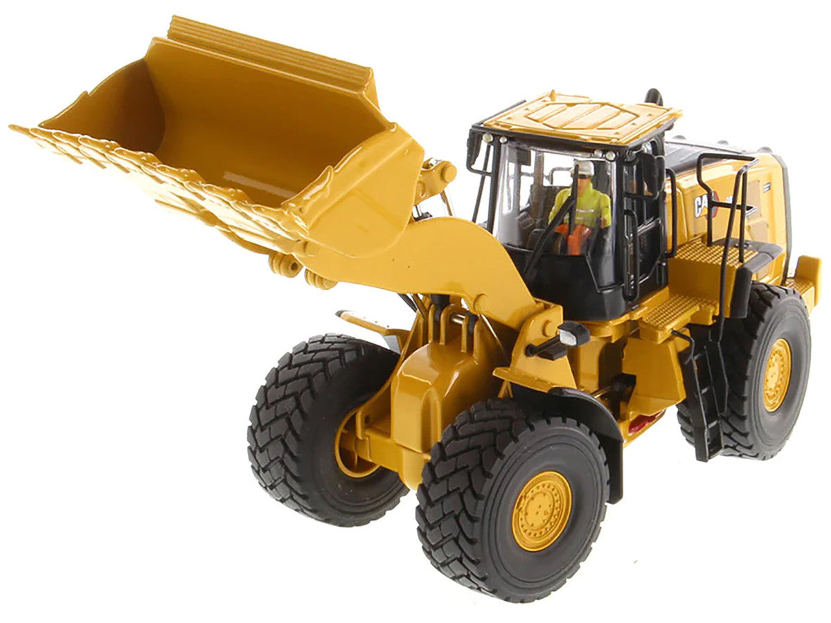 CAT Caterpillar 980 Wheel Loader Yellow with Operator "High Line Series" 1/50 Diecast Model by Diecast Masters-3