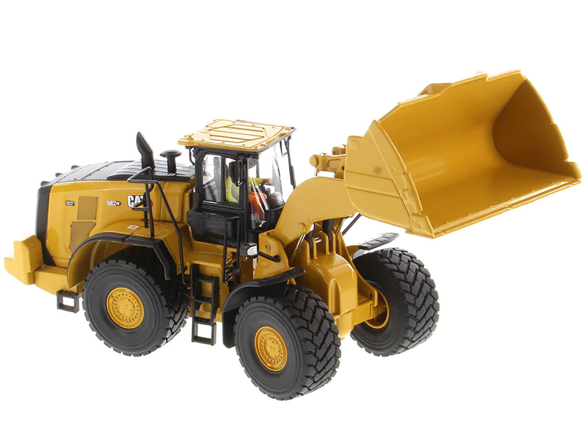 CAT Caterpillar 982 XE Wheel Loader Yellow with Operator "High Line Series" 1/50 Diecast Model by Diecast Masters-2