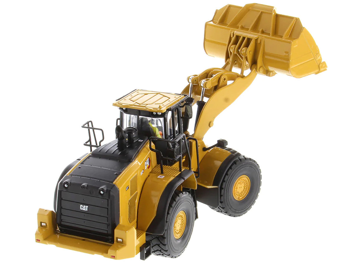 CAT Caterpillar 982 XE Wheel Loader Yellow with Operator "High Line Series" 1/50 Diecast Model by Diecast Masters-3