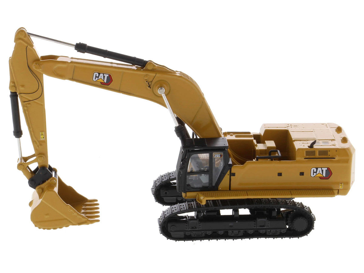 CAT Caterpillar 395 Next-Generation Hydraulic Excavator (General Purpose Version) Yellow with Additional Tools "High Line Series" 1/87 (HO) Diecast Model by Diecast Masters-2