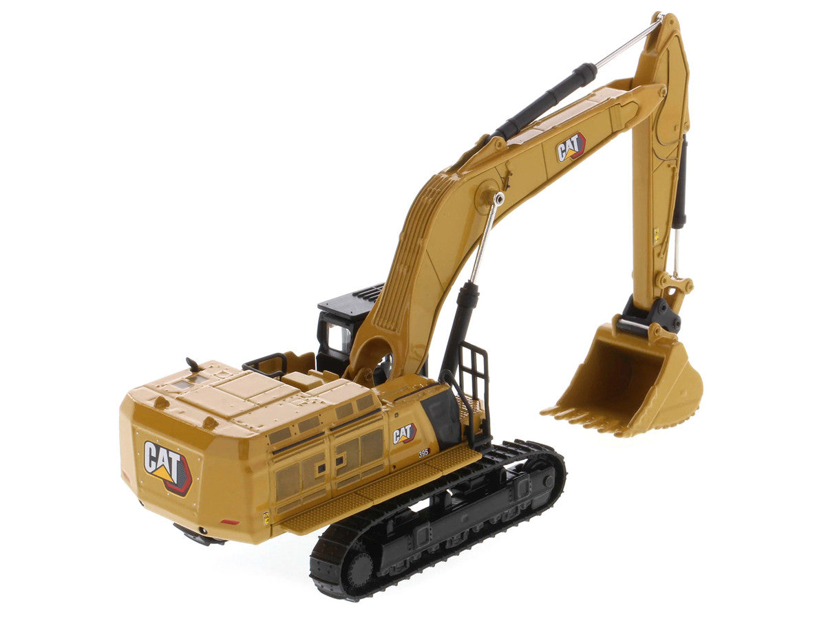 CAT Caterpillar 395 Next-Generation Hydraulic Excavator (General Purpose Version) Yellow with Additional Tools "High Line Series" 1/87 (HO) Diecast Model by Diecast Masters-3
