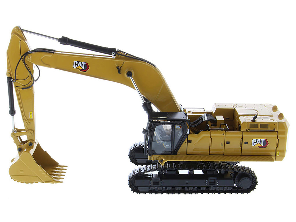 CAT Caterpillar 395 Next Generation Hydraulic Excavator (General Purpose Version) Yellow with Operator and Additional Tools "High Line" Series 1/50 Diecast Model by Diecast Masters-1
