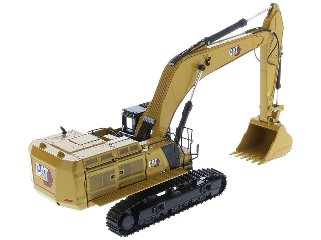 CAT Caterpillar 395 Next Generation Hydraulic Excavator (General Purpose Version) Yellow with Operator and Additional Tools "High Line" Series 1/50 Diecast Model by Diecast Masters-4