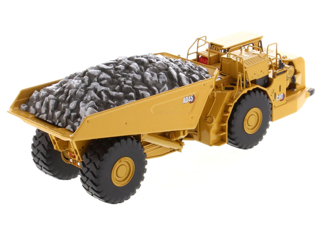 CAT Caterpillar AD45 Underground Articulated Truck Yellow "High Line" Series 1/50 Diecast Model by Diecast Masters-1