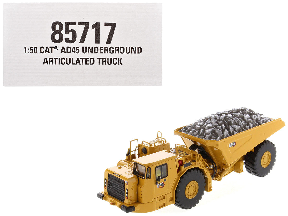 CAT Caterpillar AD45 Underground Articulated Truck Yellow "High Line" Series 1/50 Diecast Model by Diecast Masters-4
