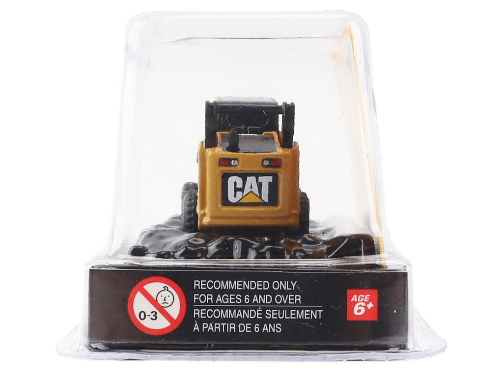 CAT Caterpillar 272C Skid Steer Loader with Pallet Fork Yellow "Micro-Constructor" Series Diecast Model by Diecast Masters-1