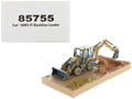 CAT Caterpillar 420F2 IT Backhoe Loader with Operator Yellow "Weathered Series" 1/50 Diecast Model by Diecast Masters-0