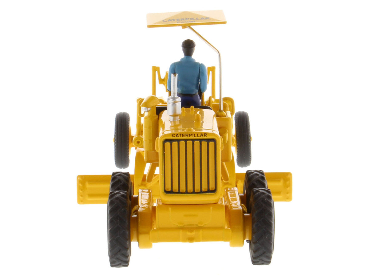 CAT Caterpillar No.12 Motor Grader Yellow with Operator "Vintage Series" 1/50 Diecast Model by Diecast Masters-1