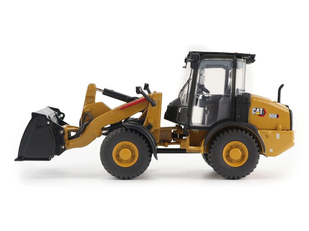 CAT Caterpillar 906 Compact Wheel Loader Yellow with Operator "High Line Series" 1/50 Diecast Model by Diecast Masters-1