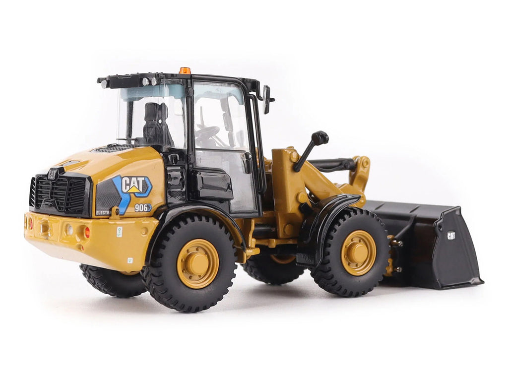 CAT Caterpillar 906 Electric Compact Wheel Loader Yellow with Operator "High Line Series" 1/50 Diecast Model by Diecast Masters-2