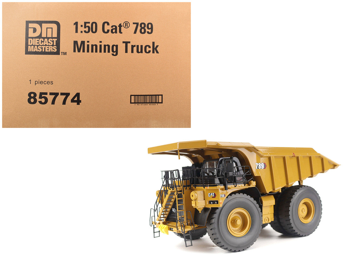 CAT Caterpillar 789 Mining Truck Yellow "High Line" Series 1/50 Diecast Model by Diecast Masters-0