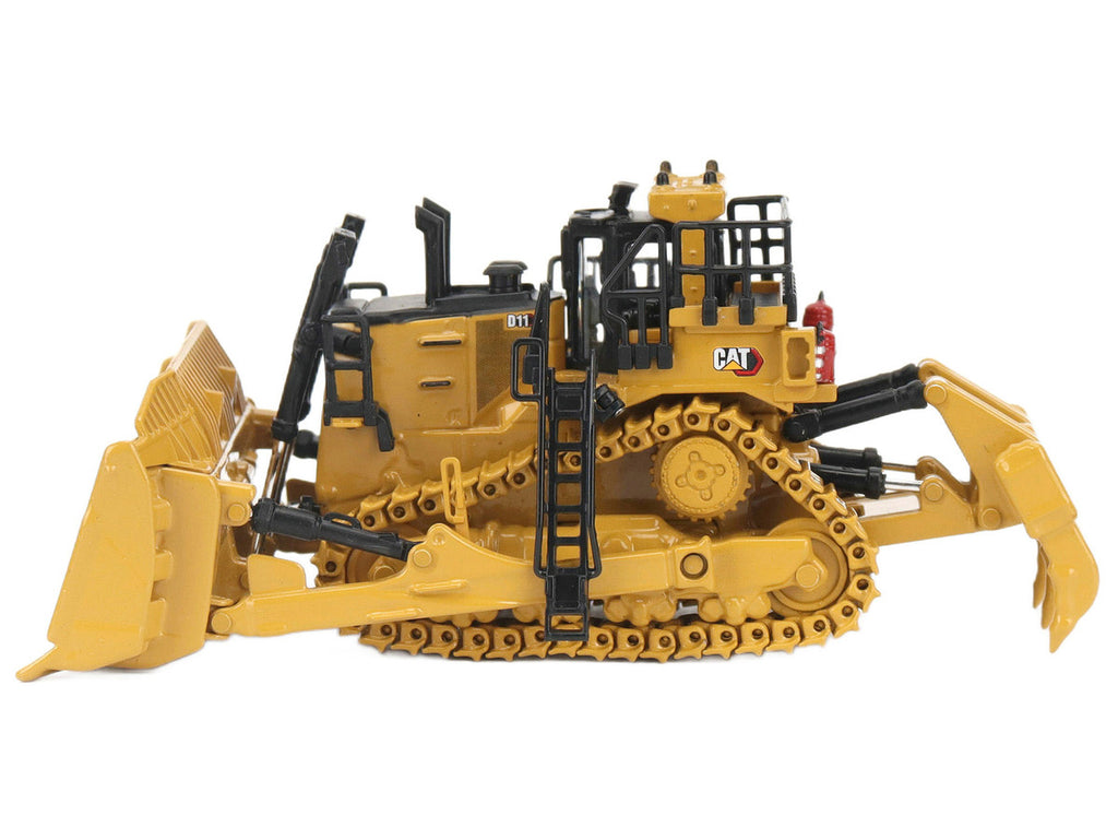 CAT Caterpillar D11 Track Type Dozer TKN Design Yellow "High Line" Series 1/87 (HO) Diecast Model by Diecast Masters-1