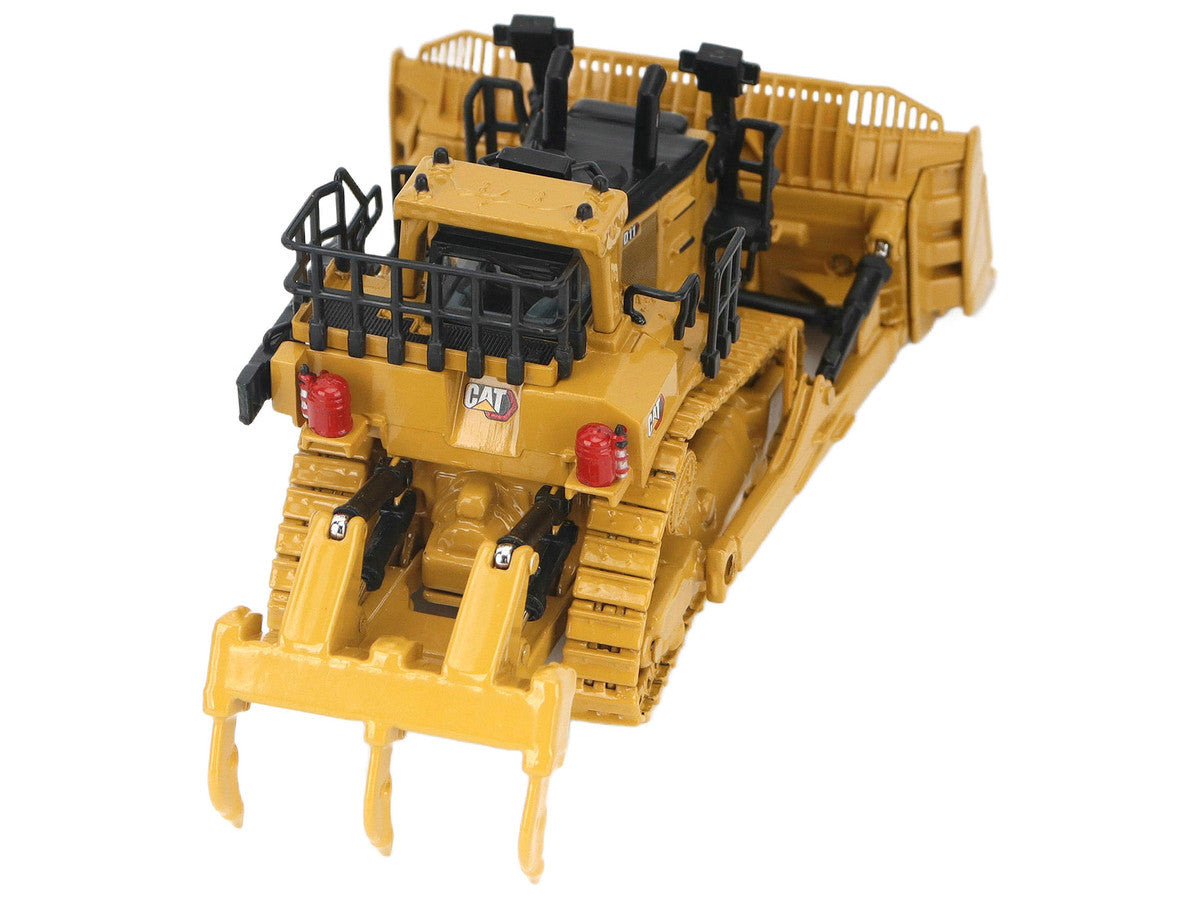 CAT Caterpillar D11 Track Type Dozer TKN Design Yellow "High Line" Series 1/87 (HO) Diecast Model by Diecast Masters-2