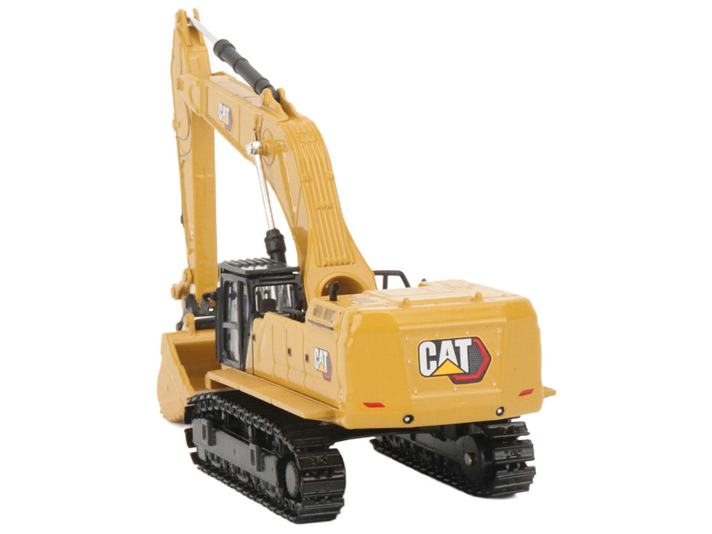 CAT Caterpillar 395 Next-Generation Hydraulic Excavator (Mass Excavator Version) Yellow with Additional Tools "High Line Series" 1/87 (HO) Diecast Model by Diecast Masters-0
