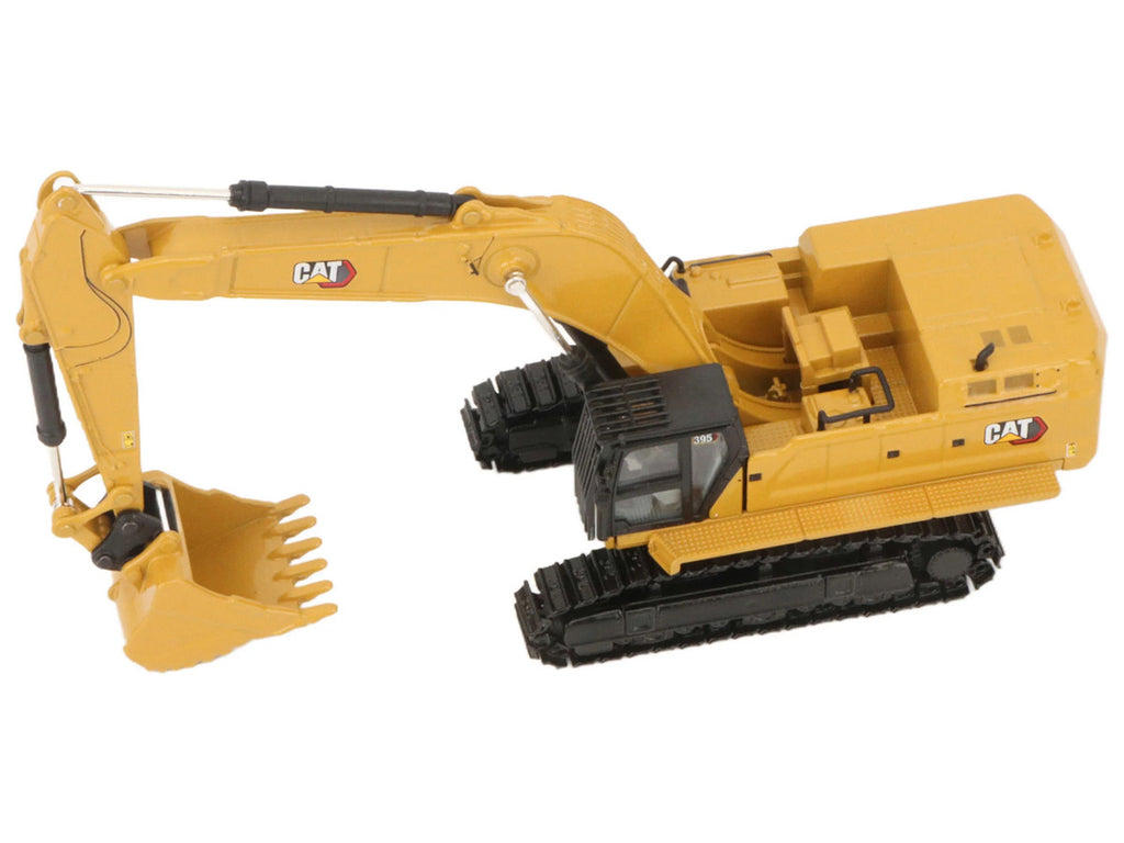 CAT Caterpillar 395 Next-Generation Hydraulic Excavator (Mass Excavator Version) Yellow with Additional Tools "High Line Series" 1/87 (HO) Diecast Model by Diecast Masters-1