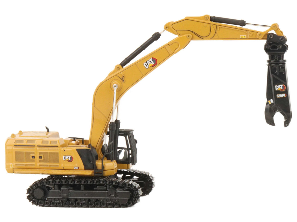 CAT Caterpillar 395 Next-Generation Hydraulic Excavator (Mass Excavator Version) Yellow with Additional Tools "High Line Series" 1/87 (HO) Diecast Model by Diecast Masters-2