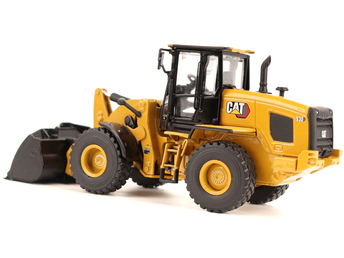 CAT Caterpillar 930 Wheel Loader with Operator Yellow "High Line" Series 1/50 Diecast Model by Diecast Masters-1