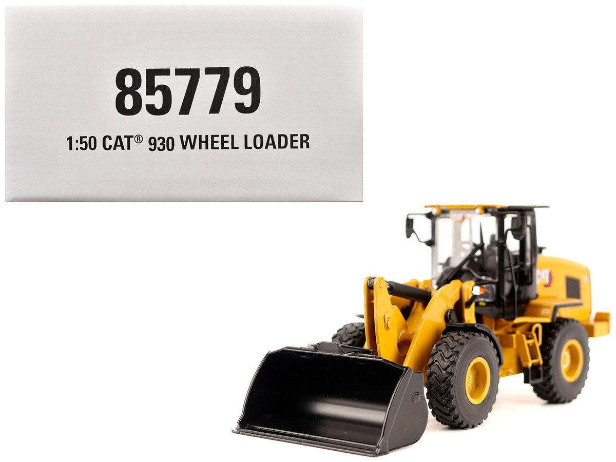 CAT Caterpillar 930 Wheel Loader with Operator Yellow "High Line" Series 1/50 Diecast Model by Diecast Masters-4