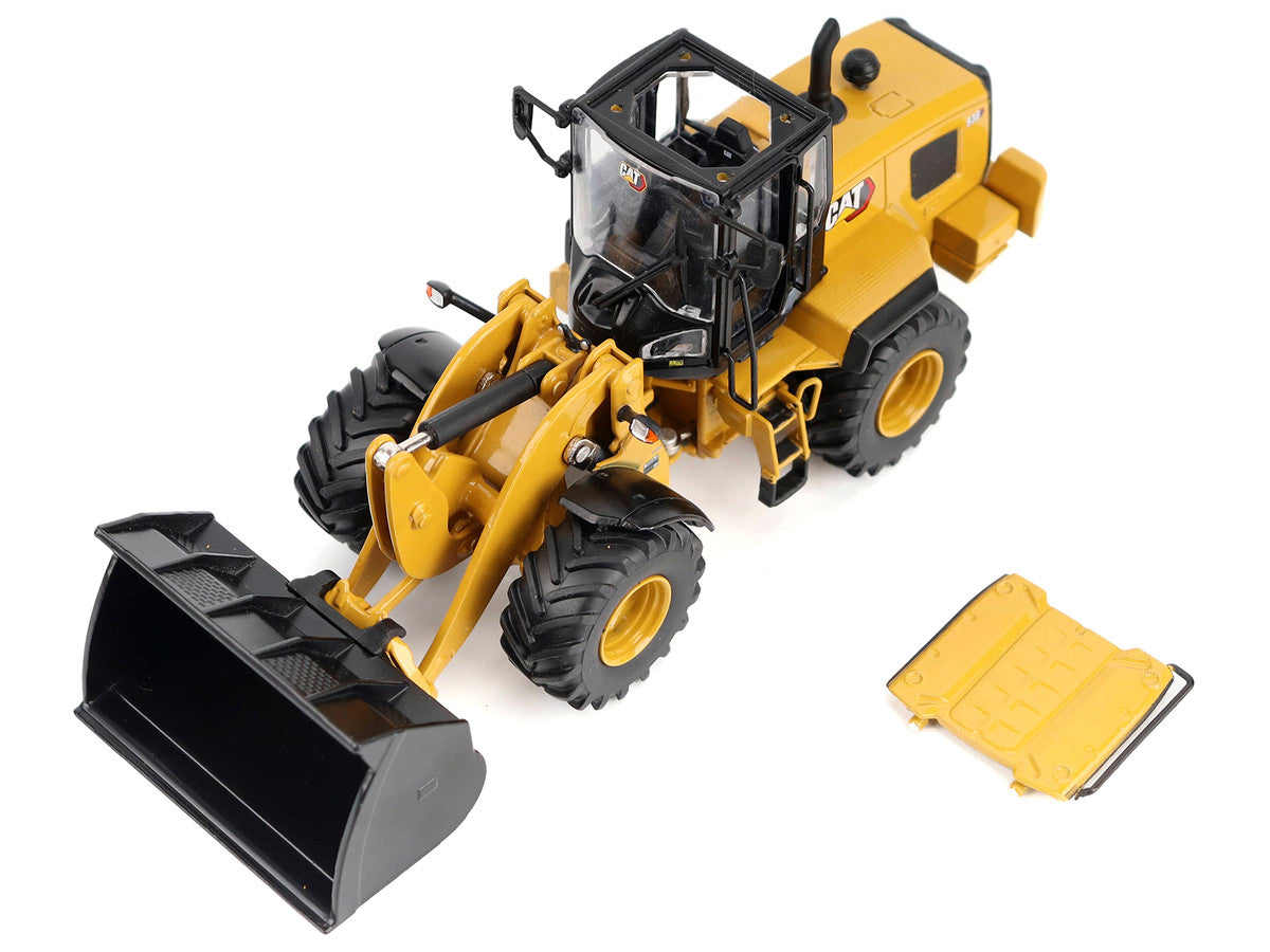 CAT Caterpillar 938 Wheel Loader with Operator Yellow "High Line" Series 1/50 Diecast Model by Diecast Masters-2