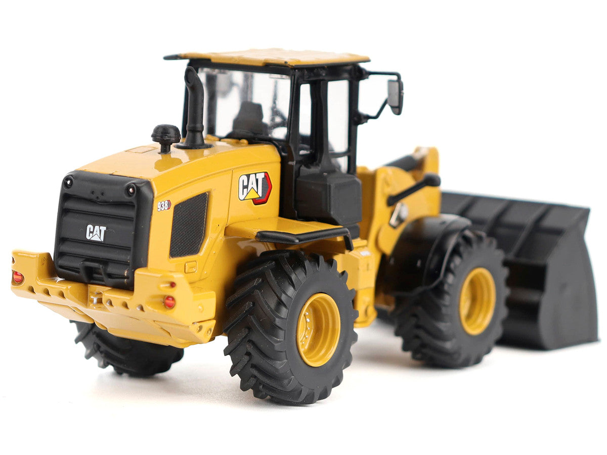 CAT Caterpillar 938 Wheel Loader with Operator Yellow "High Line" Series 1/50 Diecast Model by Diecast Masters-3