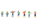 "Construction Workers" 7 Piece Figure Set for 1/50 Scale Models by Diecast Masters-0