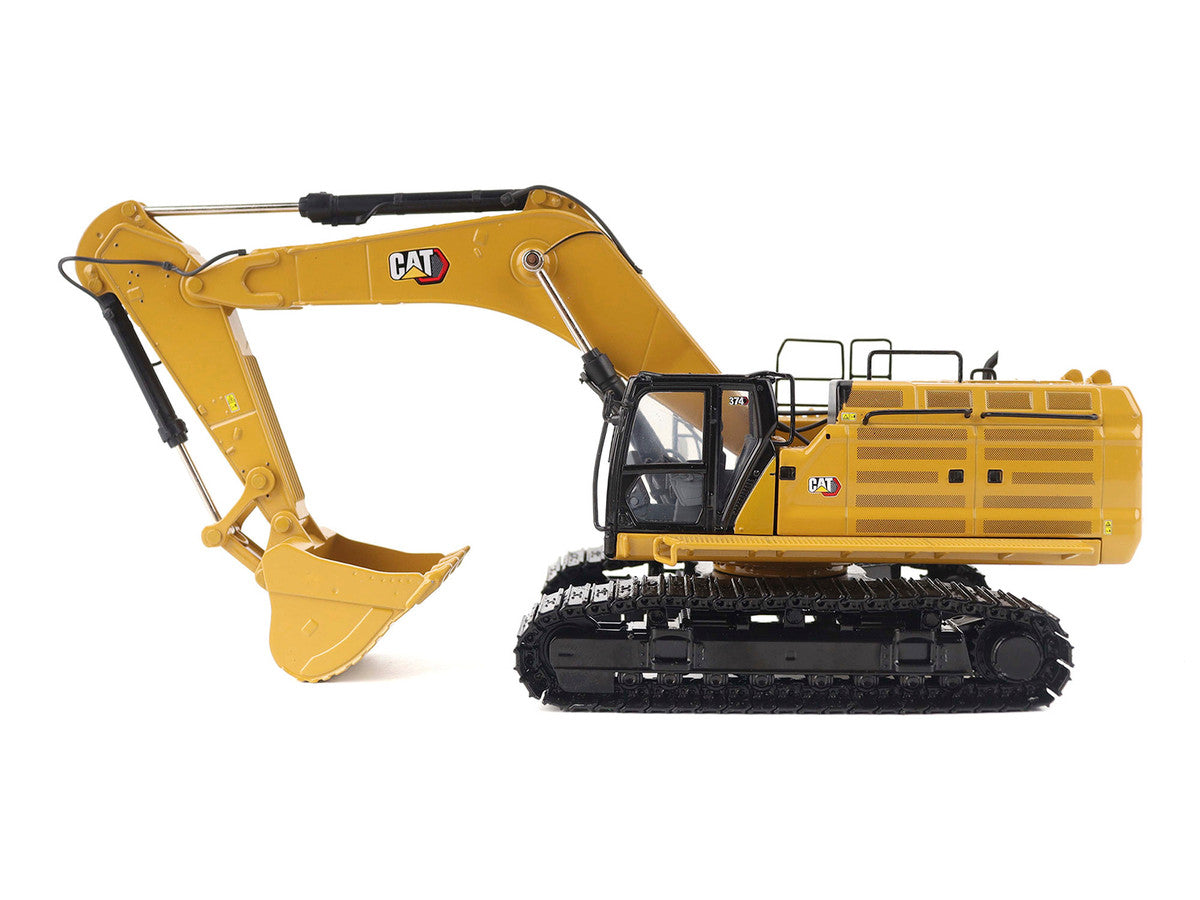 CAT Caterpillar 374 Hydraulic Excavator Yellow "High Line" Series 1/50 Diecast Model by Diecast Masters-1