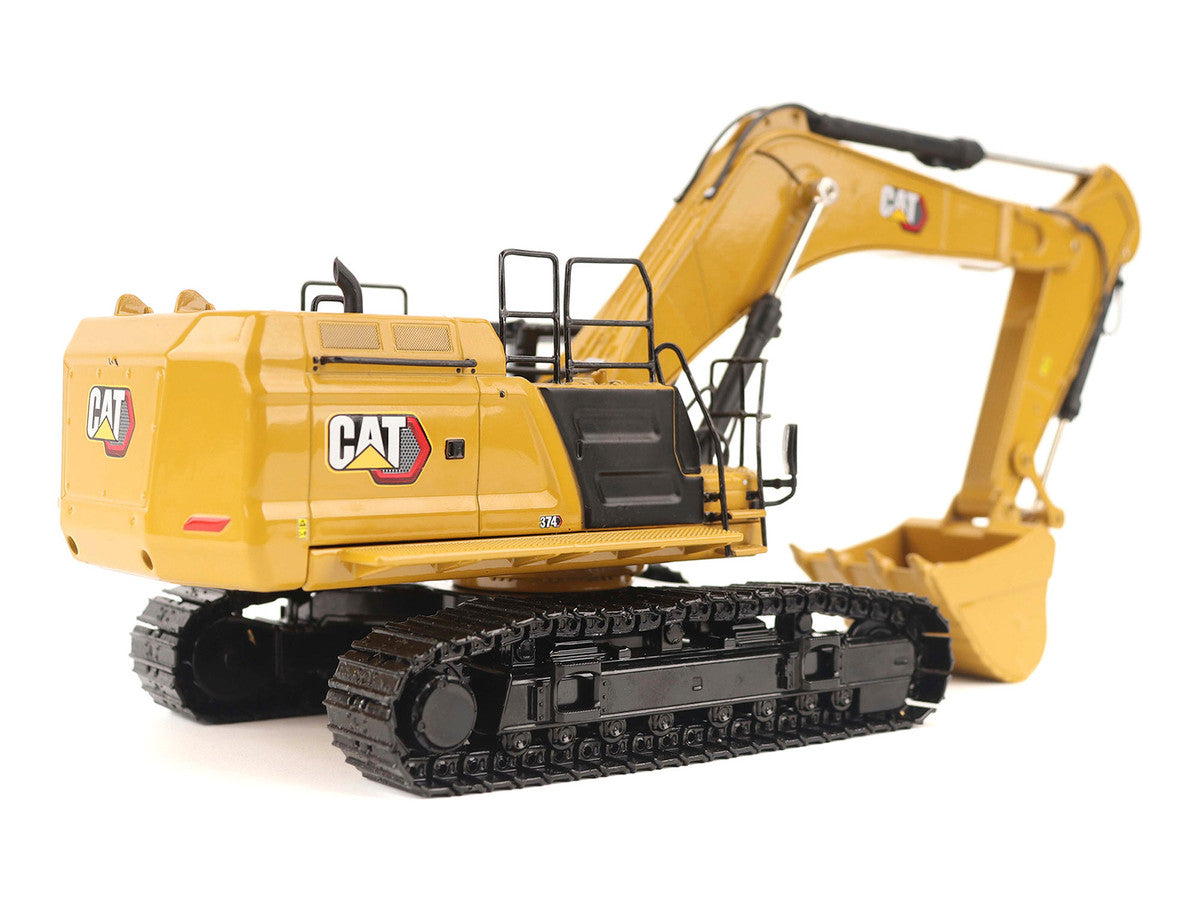 CAT Caterpillar 374 Hydraulic Excavator Yellow "High Line" Series 1/50 Diecast Model by Diecast Masters-3