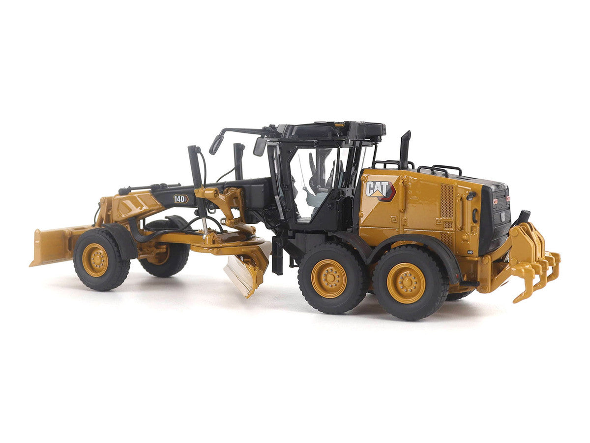 CAT Caterpillar 140 JOY Motor Grader Yellow with Black Top "High Line" Series 1/50 Diecast Model by Diecast Masters-3