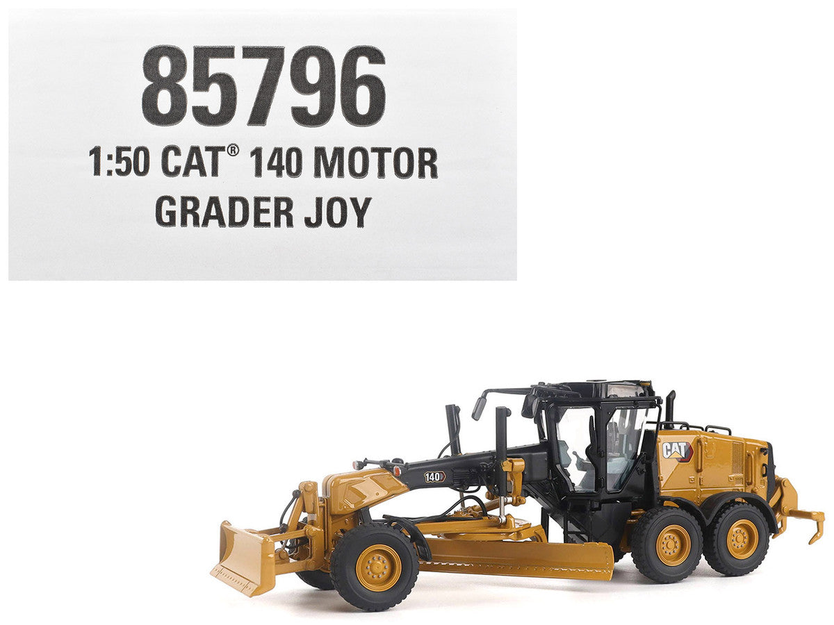 CAT Caterpillar 140 JOY Motor Grader Yellow with Black Top "High Line" Series 1/50 Diecast Model by Diecast Masters-4