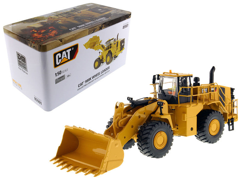 CAT Caterpillar 988K Wheel Loader with Operator "High Line Series" 1/50 Diecast Model by Diecast Masters-0