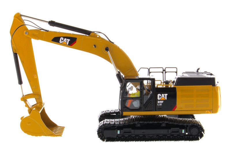 CAT Caterpillar 349F L XE Hydraulic Excavator with Operator "High Line" Series 1/50 Diecast Model by Diecast Masters-1